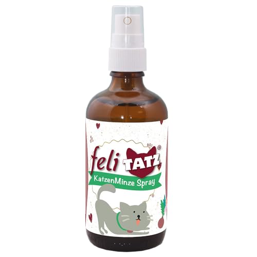 cdVet feliTATZ KatzenMinze Spray 100 ml | Aromaspray für Katzen zur Aktivierung des Spieltriebs und zum Abbau von Stress cdVet feliTATZ KatzenMinze Spray 100 ml | Aromaspray für Katzen zur Aktivierung des Spieltriebs und zum Abbau von Stress von cdVet