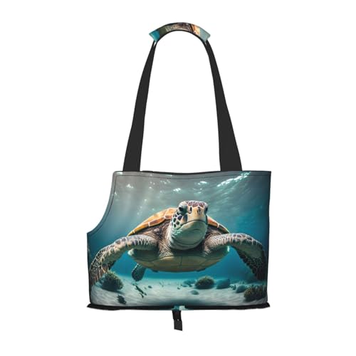 Sea Animal Turtle Seetang Pet Carrier for Small Dogs Cats Puppy Sturdy Dog Purse Versatile Cat Carrier Purse Soft Pet Travel Tote Bag von cfpolar