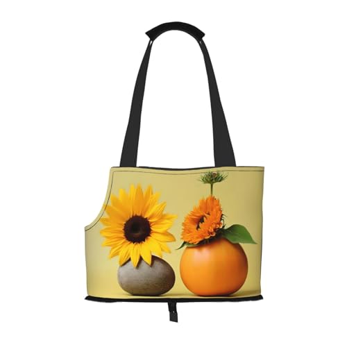 Sunflower Stone Squash Pet Carrier for Small Dogs Cats Puppy Sturdy Dog Purse Versatile Cat Carrier Purse Soft Pet Travel Tote Bag von cfpolar