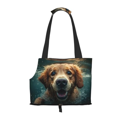 Underwater Hundetragetasche für kleine Hunde, Katzen, Welpen, stabile Hundebörse, vielseitige Katzenträgertasche, weiche Haustier-Reisetasche von cfpolar