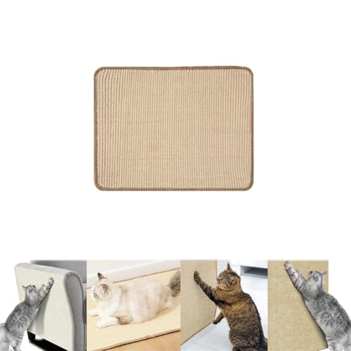 Sisalmatte Kratzwand Für Katzen, Sofaschutz Katze, Selbstklebend Kratzteppich Katze Kratzecke Für Katzen,Katze Wand Stracther, Keine Krümel Kratzmatte Katze Wand Für Wand Möbel (30 * 40 cm) von champracer