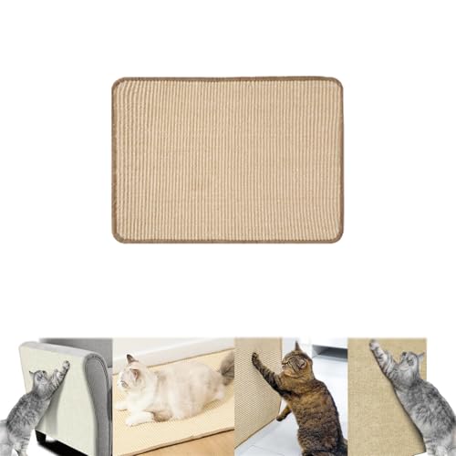 Sisalmatte Kratzwand Für Katzen, Sofaschutz Katze, Selbstklebend Kratzteppich Katze Kratzecke Für Katzen,Katze Wand Stracther, Keine Krümel Kratzmatte Katze Wand Für Wand Möbel (30 * 50 cm) von champracer