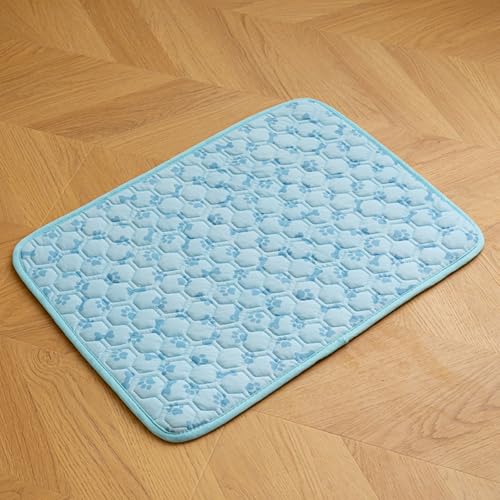 champracer Kühlmatte Hund, Sommer Kühlkissen hundematte, wasserdichte rutschfeste hundematte, Kühldecke für Hunde Abrieb- und Bissfest, für Zuhause, Auto, Garten Oder Unterwegs (A,100x70 cm) von champracer