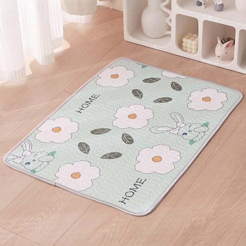 champracer Matratze für Hundebox, Waschbares Hundematte, Weiche Zwingerunterlagen, Hundekühlmatte Selbstkühlend, für Zuhause Unterwegs oder im Auto (E,70x90 cm) von champracer