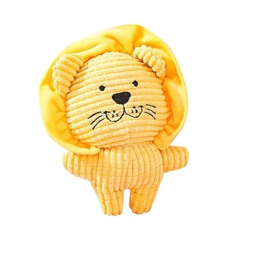champracer Unzerstörbar Hundespielzeug Quietschend, Lustiges Kauspielzeug Für Haustiere, Indestructible Dog Toy, Unbreakable Quietschend Plüschtiere Für Hunde, Robustes Tauziehen Plüschtiere (Löwe) von champracer