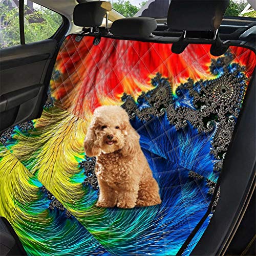 chaqlin Bunte Hund Rücksitzschutzmatte, robuste Rücksitz Pet Covers Hängematte, Autositzbezug für die meisten Autos, LKWs, SUVs von chaqlin