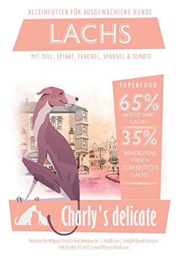 charlys delicate Superfood | mit Lachs, Dill & Spinat | getreidefreies Hundefutter (12) von charlys delicate