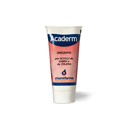 chemifarma Acaderm Salbe für Vögel von Käfigen und Volariera, beruhigende Pfoten, 50 ml von chemifarma