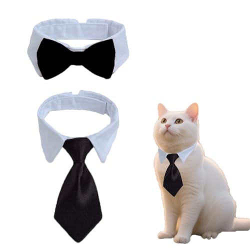 Fliege für Hunde und Katzen, Hochzeit, Smoking, Katzenfliege, Smoking, Kostüm, Geburtstag, Ostern, Valentinstag, Hundefliege (Schwarz, S) von chichenshangwu