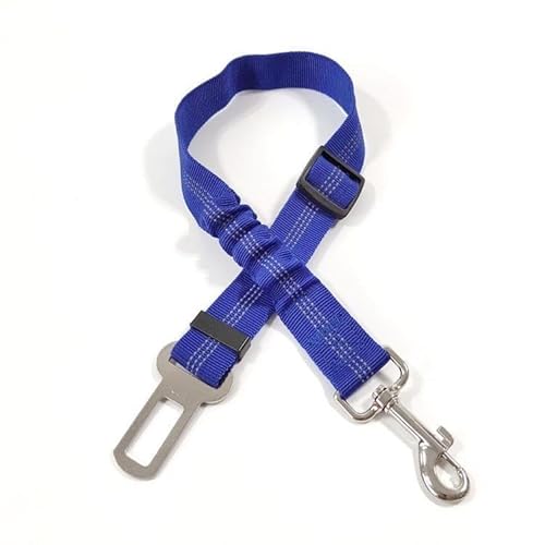 Hunde-Sicherheitsgurte für Autos – Hunde-Sicherheitsgurt mit verstellbarem elastischem Bungee – starkes, langlebiges Hundegeschirr – Hunde-Sicherheitsgurt-Clip Leine einziehbare Leinen (Blau, 2 Stück) von chichenshangwu