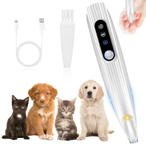 Pfotentrimmer für Hunde,USB Wiederaufladbar Hundeschermaschine Leise Hundepfoten Trimmer Pro Hundetrimmer mit Led-Licht Trimmer Hundepfoten für Hunde Pfotentrimmer für Hunde,USB Wiederaufladbar Hundeschermaschine Leise Hundepfoten Trimmer Pro Hundetrimmer mit Led-Licht Trimmer Hundepfoten für Hunde von chimoo