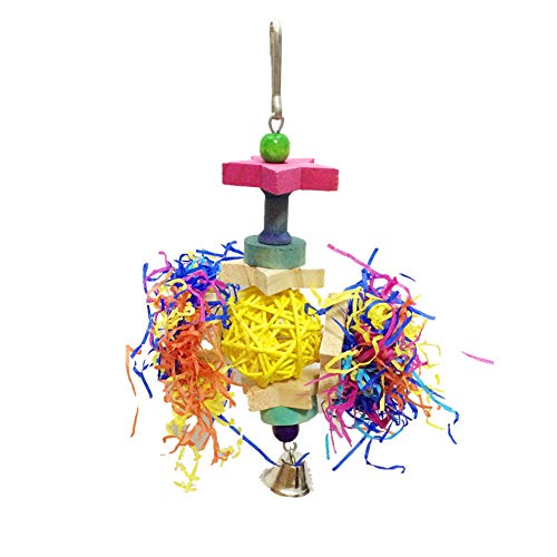 Vogelkäfige Glocke für -hängende Tier Tierspielzeug Vögel Futter für Spielzeugtiere anderes Holzspielzeug Für (Multicolor, One Size) von chiphop