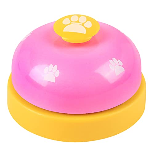 chiphop Hundekartoffelspielzeug Pet Training Bell Pet Töpfchen Glocke Hund Welpe Katze Kommunikationsgerät Schreibtisch Welpe Kauspielzeug Zahnende Kleine Katze (Hot Pink, One Size) von chiphop