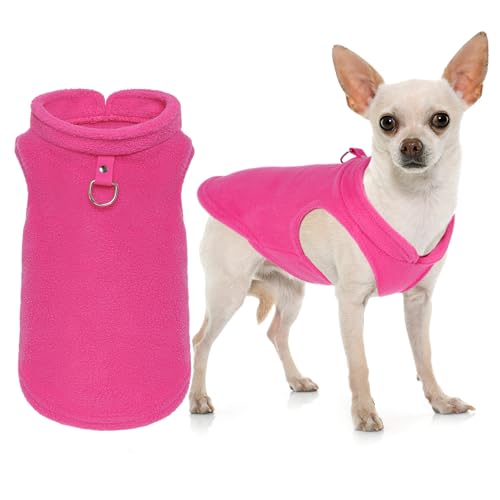choyaxo Fleece-Hundepullover, Hunde-Fleeceweste, warmer Welpenpullover mit D-Ring für kaltes Wetter choyaxo Fleece-Hundepullover, Hunde-Fleeceweste, warmer Welpenpullover mit D-Ring für kaltes Wetter von choyaxo