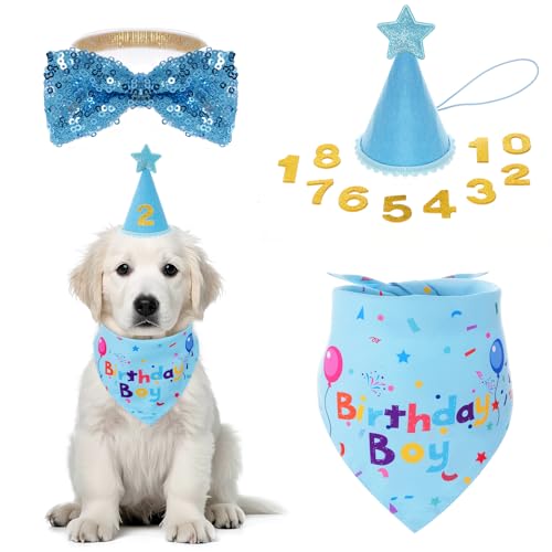 choyaxo Hunde-Shirts, ärmellos, bedruckt, für Chiuahahaha, kleine und mittelgroße Hunde, Frühling, Sommer, 4 Stück (blau) von choyaxo