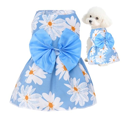 choyaxo Hundekleid mit Blumenmuster, niedlicher Hunderock, Haustierkleid, Sommerkleidung für Welpen, kleine Katzen choyaxo Hundekleid mit Blumenmuster, niedlicher Hunderock, Haustierkleid, Sommerkleidung für Welpen, kleine Katzen von choyaxo