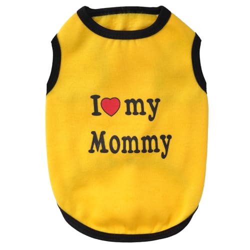 choyaxo I Love My Mom Hunde-Shirt, ärmellos, Hundeweste, Kätzchen-Kostüm choyaxo I Love My Mom Hunde-Shirt, ärmellos, Hundeweste, Kätzchen-Kostüm von choyaxo