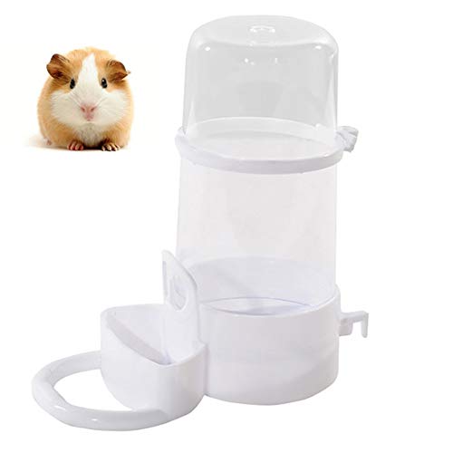 chunnron Meerschweinchen Zubehoer Automatischer Futterspender Kleintierfutterautomat Hamster-Futternäpfe Kaninchenfutter Spender Hamster Feeder Automatic transparent von chunnron
