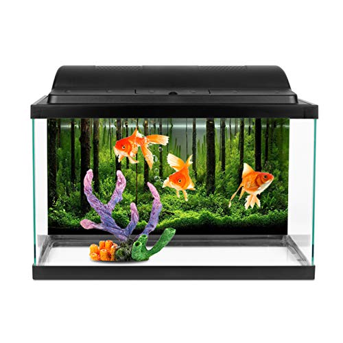 ciciglow PVC-klebendes Unterwasser-Waldtank-Hintergrundplakat-Hintergrunddekorationspapier, Hergestellt aus Hochwertigem PVC, Wasserdicht, Leicht zu Reinigen und Langlebig, Verdicktes von ciciglow