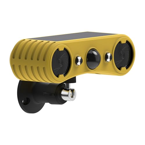 ciciglow Solar -Außenbewegungssensor Alarm, Lautes Geräuschhersteller, 13 Schalldetektor -Strobe -Licht. für Häuser, Hütten und Farmen! von ciciglow