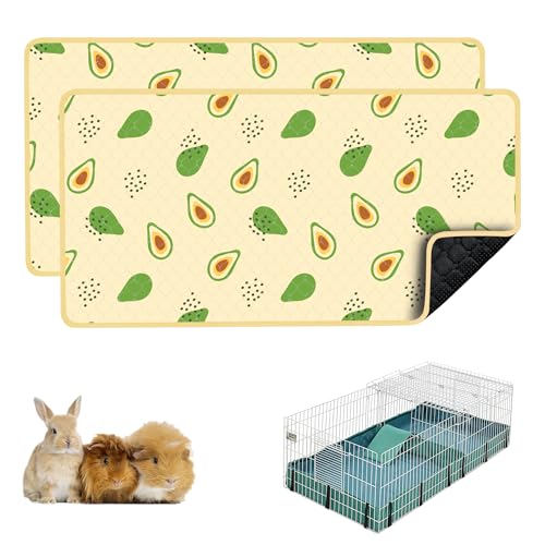 cimiycob Meerschweinchen-Bettwäsche, waschbar, Meerschweinchen-Käfigeinlagen, wasserdicht, wiederverwendbar und rutschfest, super saugfähig, Meerschweinchen-Urinierunterlage für Kleintiere, Kaninchen von cimiycob