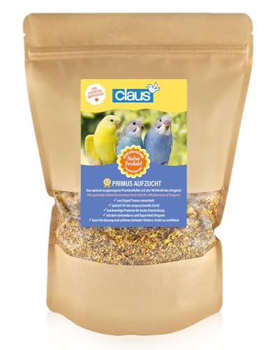 Claus Primus Aufzucht | 700 g | Ergänzungsfutter für Ziervögel & Sittiche | Für die anspruchsvolle Zucht | Mit dem Antioxidans und Superfood Oregano | Hochwertige Proteine Claus Primus Aufzucht | 700 g | Ergänzungsfutter für Ziervögel & Sittiche | Für die anspruchsvolle Zucht | Mit dem Antioxidans und Superfood Oregano | Hochwertige Proteine von claus