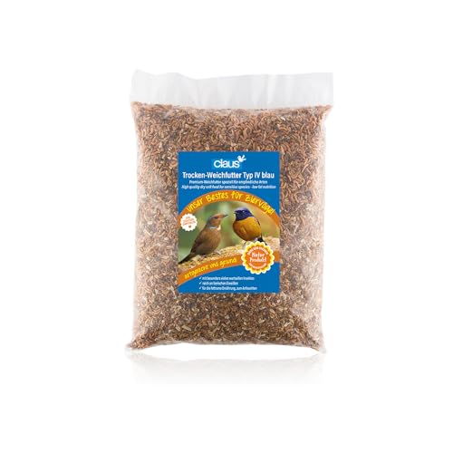 Claus Trocken-Weichfutter Typ IV blau | 1 kg | Trockenes Premium-Weichfutter zum Anfeuchten für Rubinkehlchen, Schnäpper und Rohrsänger | Mit vielen wertvollen Insekten Claus Trocken-Weichfutter Typ IV blau | 1 kg | Trockenes Premium-Weichfutter zum Anfeuchten für Rubinkehlchen, Schnäpper und Rohrsänger | Mit vielen wertvollen Insekten von claus