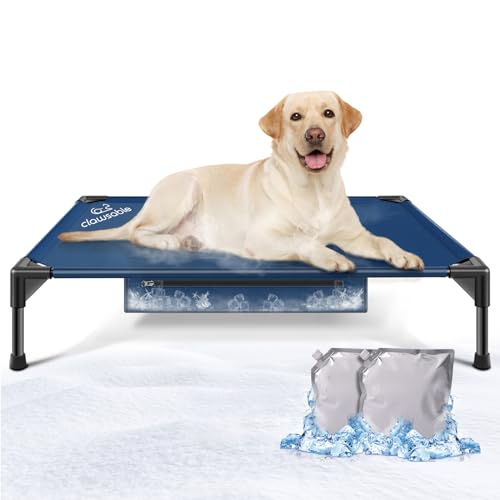 clawsable Erhöhtes Hundebett für den Innenbereich, für kleine, mittelgroße und große Hunde, 8–12 Stunden, langanhaltendes Kühlpaket, erhöhtes Bett, Matte, Kinderbett, Hängematte, Off-Ground clawsable Erhöhtes Hundebett für den Innenbereich, für kleine, mittelgroße und große Hunde, 8–12 Stunden, langanhaltendes Kühlpaket, erhöhtes Bett, Matte, Kinderbett, Hängematte, Off-Ground von clawsable