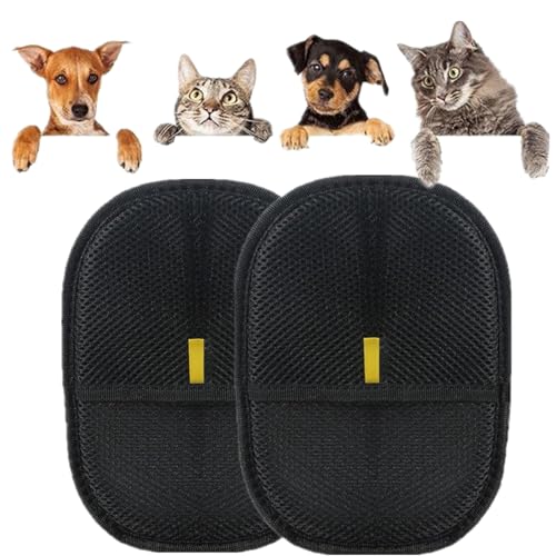 Fellpflege-Handschuhe, Hunde-Waschhandschuhe, Katzenpflege-Handschuh, statische Entfernungshandschuhe, Tierhaarentferner-Handschuhe, vielseitige Fellpflege-Handschuhe für Fellpflege, Enthaaren von clover