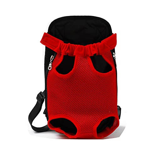 cn herb Haustier-Brusttasche, Hunderucksack, praktische vierbeinige Tasche, Haustier (XL, rot) von cn herb