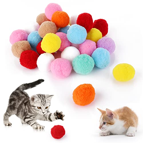 cobee 30 Stück 4 cm Katzen Spielzeug, Katzenspielzeug bälle Weiche Katzenbälle Kätzchen Pom Poms Ball Indoor Katzen Interaktives Ballspielspielzeug Plüschspielzeugbälle für Training und Spielen cobee 30 Stück 4 cm Katzen Spielzeug, Katzenspielzeug bälle Weiche Katzenbälle Kätzchen Pom Poms Ball Indoor Katzen Interaktives Ballspielspielzeug Plüschspielzeugbälle für Training und Spielen von Cobee