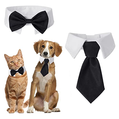 cobee Hund Katze Kragen Einstellbare Haustiere Hund Katze Fliege Hochzeit Fliege Formale Welpen Fliege Tux Kragen Haustier Kostüm Krawatte Kragen Tux Kragen Fliege für Welpen Kätzchen von Cobee