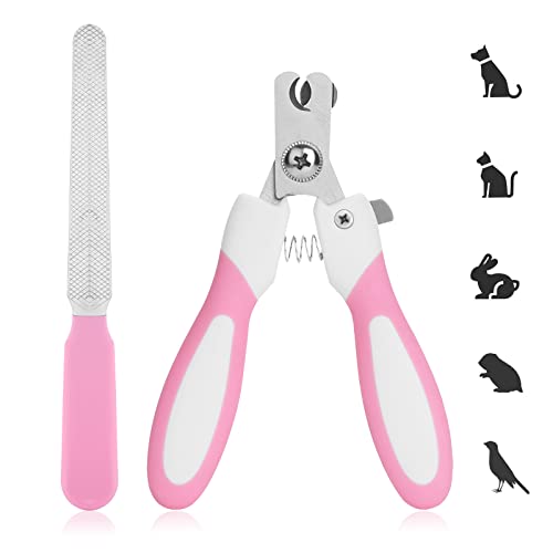 cobee Hunde Nagelknipser mit Nagelfeile,Edelstahl Katze Nagelknipser Haustier Nagelknipser geeignet für Welpen Kätzchen mit Sicherheitsverschluss und Schutzschutz um Überschneiden zu vermeiden(Rosa) cobee Hunde Nagelknipser mit Nagelfeile,Edelstahl Katze Nagelknipser Haustier Nagelknipser geeignet für Welpen Kätzchen mit Sicherheitsverschluss und Schutzschutz um Überschneiden zu vermeiden(Rosa) von cobee