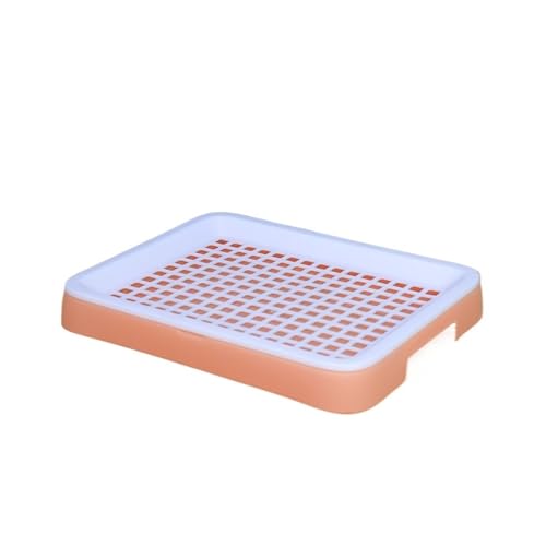 2-stöckige Kaninchentoilette mit abnehmbarem Tablett, flaches Kunststoff-Töpfchen für Meerschweinchen/Hamster, käfigfreundliche Trainingstoilette (Rosa) von cocoontail