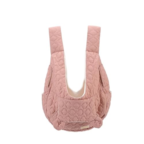Allwetter-Reiserucksack für Haustiere – tragbare Baumwoll-Outdoor-Tasche für Katzen und kleine Hunde, winddicht, 45 x 45 x 17 cm, mit abnehmbarem Nest, Rosa von cocoontail