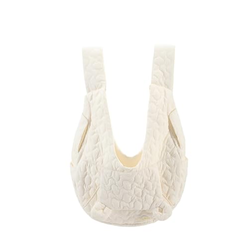 Allwetter-Reiserucksack für Haustiere – tragbare Baumwoll-Outdoor-Tasche für Katzen und kleine Hunde, winddicht, 45 x 45 x 17 cm, mit abnehmbarem Nest, Weiß von cocoontail