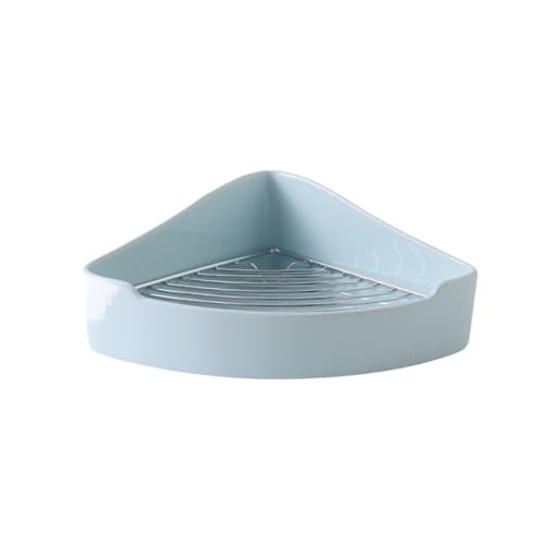 Kaninchentoilette aus Keramik mit abnehmbarem Gitter, 2-stöckig, leicht zu reinigendes Töpfchen für Hamster/Chinchillas, Trainingstablett (blau) von cocoontail