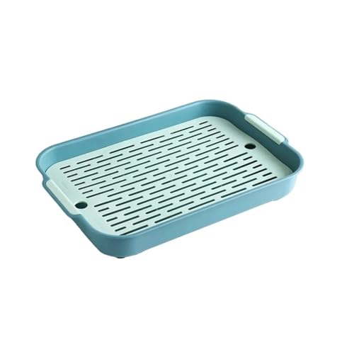 Kaninchentoilette mit abnehmbarem Gitter, 2-stöckiges ABS-Kunststoff-Töpfchen für Meerschweinchen/Frettchen/Chinchillas, Eck-montierte Haustier-Toilettenablage (Samll-Grün) von cocoontail