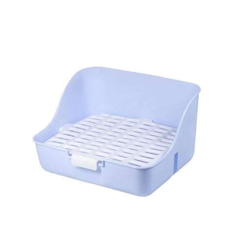 Kaninchentoilette mit abnehmbarem Netz, Käfigfixiertes 2-stöckiges Töpfchen für Meerschweinchen/Hamster, PP-Kunststoff, Haustier-Toilettenablage (beige) von cocoontail