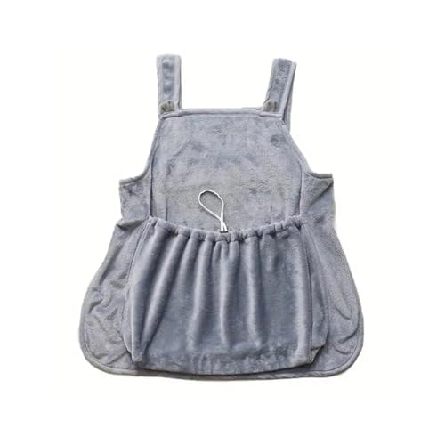 Verstellbare Katze Kuschelschürze mit Flanelltasche - Tragbarer Fellpflegekittel, Kratzfeste Knietasche für kleine Katzen & Hunde, maschinenwaschbar von cocoontail