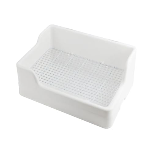 Zweistöckige Kaninchentoilette mit Metallgitter, großes Töpfchen für erwachsene Kaninchen/Meerschweinchen, PP & Stahl, leicht zu reinigende Toilette Zweistöckige Kaninchentoilette mit Metallgitter, großes Töpfchen für erwachsene Kaninchen/Meerschweinchen, PP & Stahl, leicht zu reinigende Toilette von cocoontail