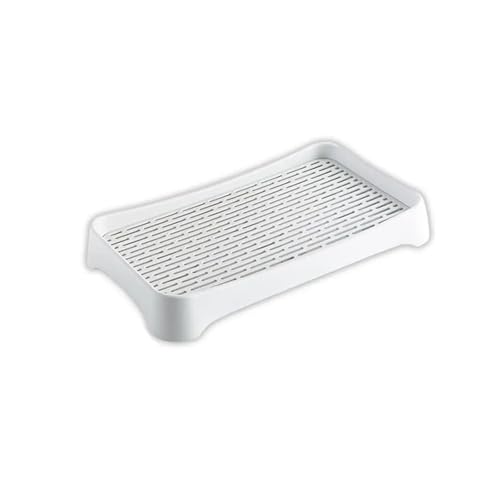 Zweistöckige Kaninchentoilette mit auslaufsicherer Schale, PP-Kunststoff-Töpfchen für Meerschweinchen/Chinchillas (Typ 1) von cocoontail