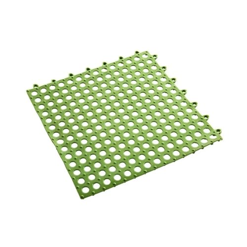 cocoontail 10er-Pack anpassbare Haustierkäfig-Matten, TPE-belüftete Bodengitter für Kaninchen/Katzen/Hunde, 6 Farben (grün) von cocoontail
