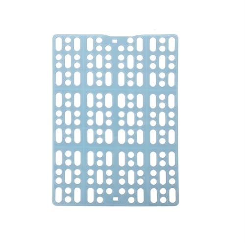cocoontail 4er-Pack belüftete Kaninchenkäfig-Matten, zuschneidbare Kunststoff-Bodengitter für Hamster/Meerschweinchen (4 x Blau) von cocoontail