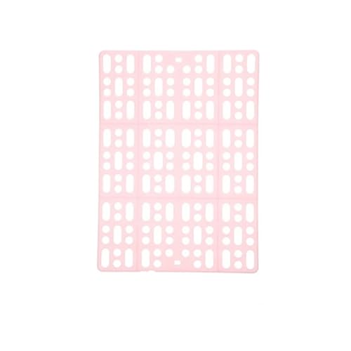 cocoontail 4er-Pack belüftete Kaninchenkäfig-Matten, zuschneidbare Kunststoff-Bodengitter für Hamster/Meerschweinchen (4 x Rosa) von cocoontail