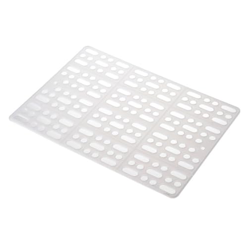 cocoontail 4er-Pack belüftete Kaninchenkäfig-Matten, zuschneidbare Kunststoff-Bodengitter für Hamster/Meerschweinchen (4 x Weiß) von cocoontail