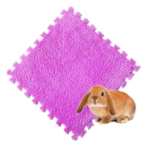cocoontail Spleißbare Haustier-Käfigmatten, wasserdicht, EVA- und Fleece-Bodenpolster für Kaninchen/Meerschweinchen, Violett, 20 Stück, 10 Stück cocoontail Spleißbare Haustier-Käfigmatten, wasserdicht, EVA- und Fleece-Bodenpolster für Kaninchen/Meerschweinchen, Violett, 20 Stück, 10 Stück von cocoontail