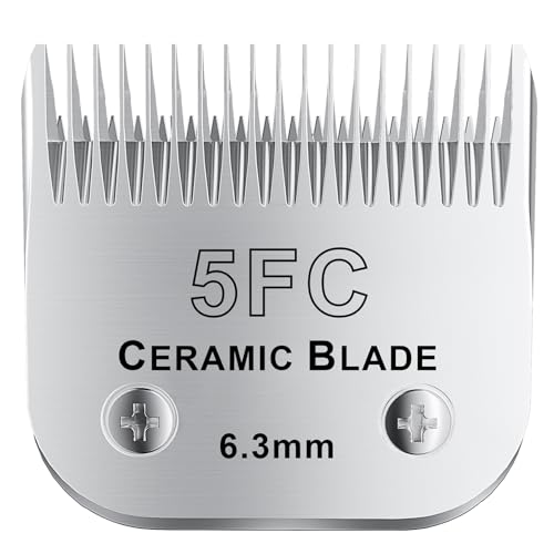 colorski 5FC# Abnehmbare Fellschere für Haustiere, Keramikklinge, kompatibel mit Andis-Größe 5FC, Schnittlänge 6,3 mm, kompatibel mit Andis/Wahl/Oster Hunde-Schermaschinen, 1 Stück colorski 5FC# Abnehmbare Fellschere für Haustiere, Keramikklinge, kompatibel mit Andis-Größe 5FC, Schnittlänge 6,3 mm, kompatibel mit Andis/Wahl/Oster Hunde-Schermaschinen, 1 Stück von colorski