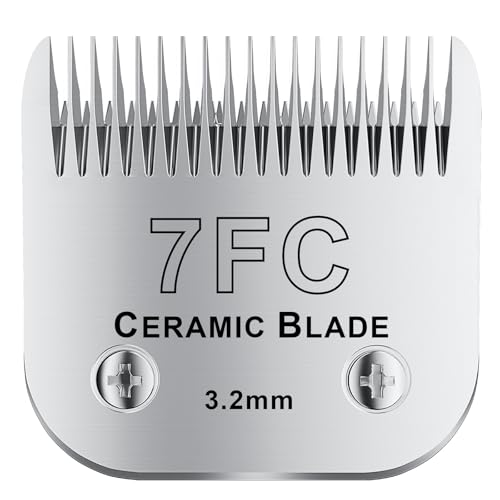 colorski 7FC# Abnehmbare Fellschere für Haustiere, Keramikklinge, kompatibel mit Andis-Größe 7FC, Schnittlänge 3,2 mm, kompatibel mit Andis/Wahl/Oster Hunde-Schermaschinen, 1 Stück colorski 7FC# Abnehmbare Fellschere für Haustiere, Keramikklinge, kompatibel mit Andis-Größe 7FC, Schnittlänge 3,2 mm, kompatibel mit Andis/Wahl/Oster Hunde-Schermaschinen, 1 Stück von colorski