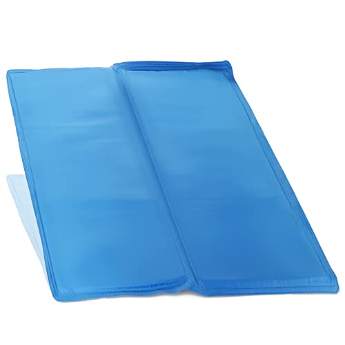 com-four® Kühlmatte für Hunde - selbstkühlende Unterlage für kleine Hunde und Katzen - multifunktionale Kühlmatte mit Kühlgel - Gelkissen für den Innenbereich (01 Stück - blau) von com-four